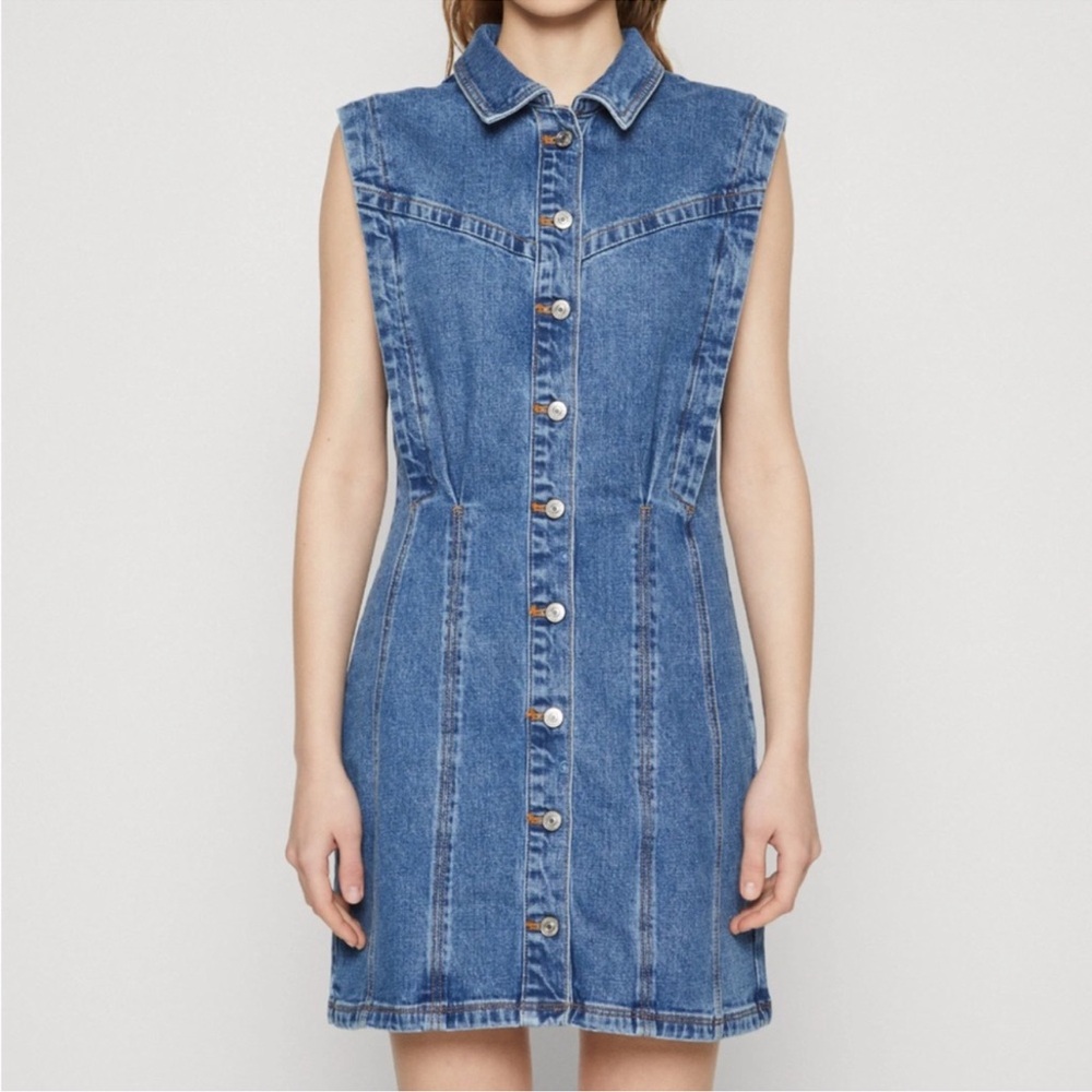 Abercrombie & Fitch Blue Denim Mini Dress